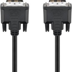 goobay DVI-kabel 2m Sort